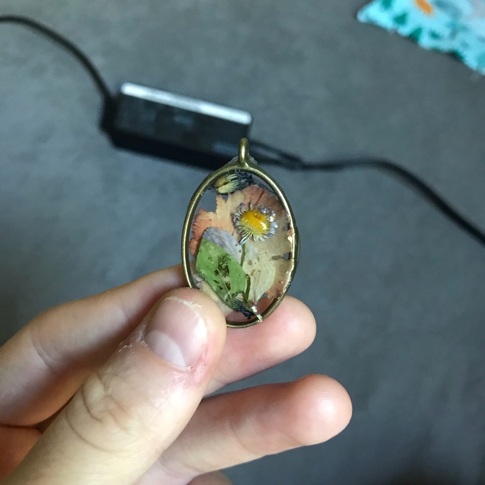 Bronze Flower Pendent